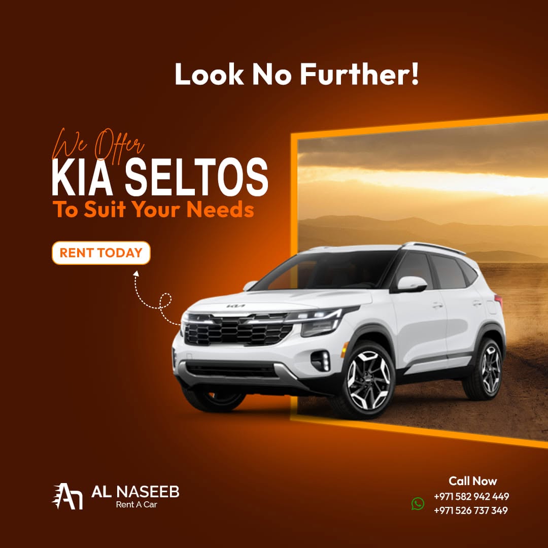 White Kia Seltos rental SUV